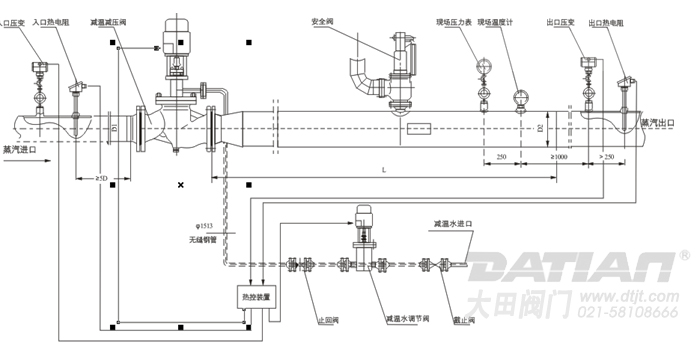 直行程,弹簧安全阀示意简图